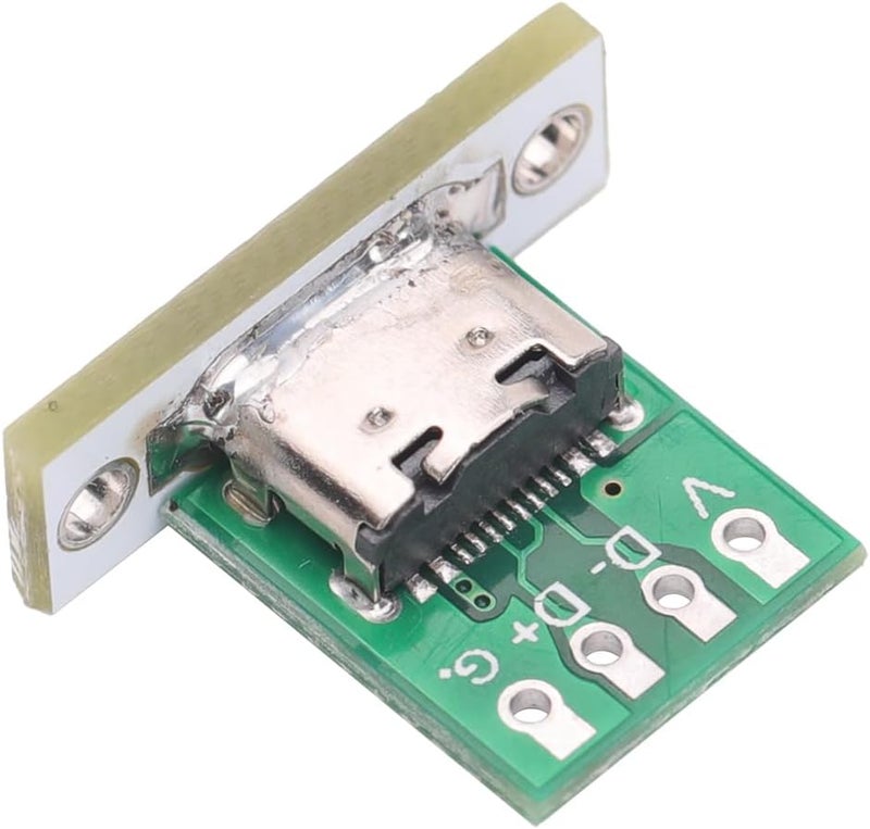 Teansic 10PCS DIY OEM Type C Female Connector,USB C Panel Mount Converter with PCB Board - Image 5